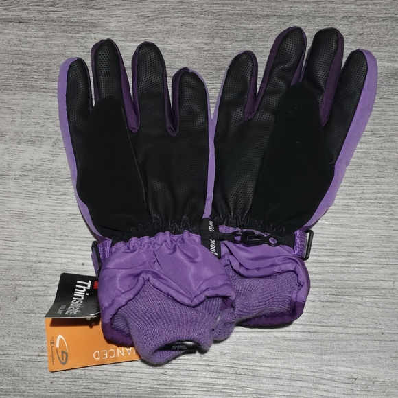 Purple Insulated Winter Gloves - Picture 3 of 6